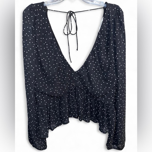 H&M Black and White Polka Dot Blouse - Picture 2 of 5